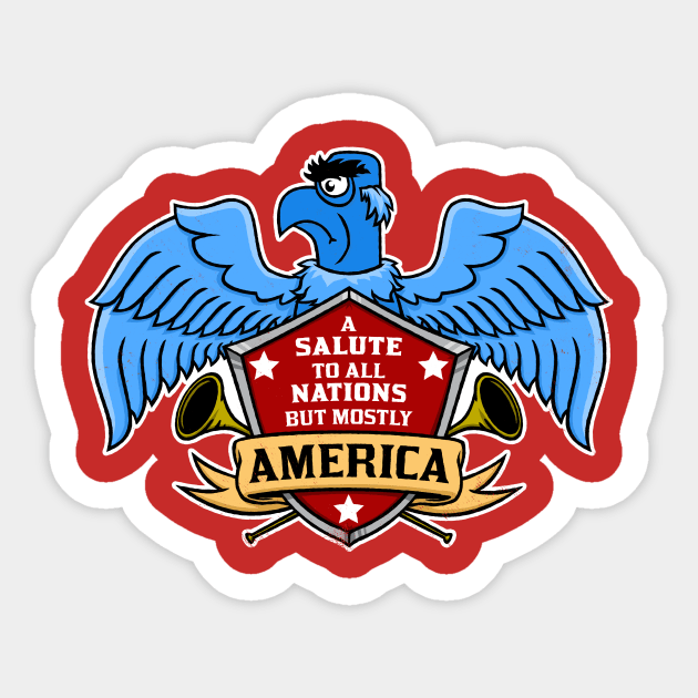 A Salute To All Nations Sticker by blairjcampbell